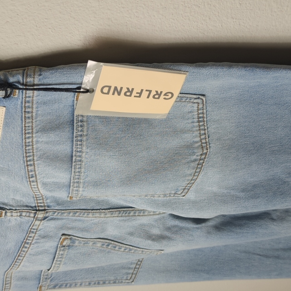 GRLFRND Wide Leg Jean Women's 30 Light Wash Denim Jeans Pants Sparkle 8 - Picture 4 of 15